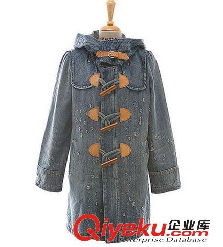 新款女裝韓版連帽牛仔棉衣 可拆卸羊羔絨內(nèi)膽牛仔外套原始圖片2