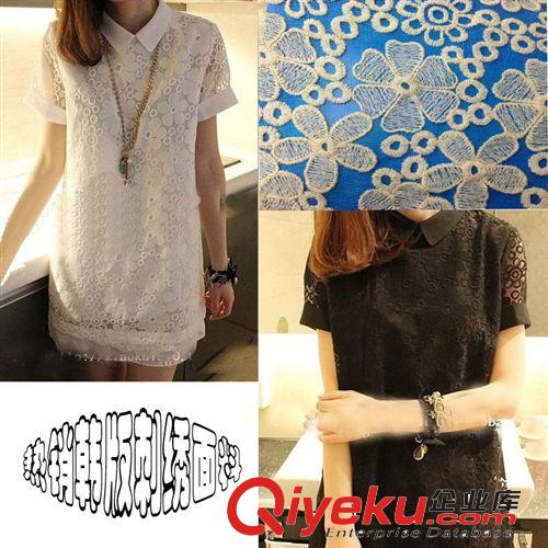 水溶花邊面料 刺繡花邊 棉線花邊滿幅面料