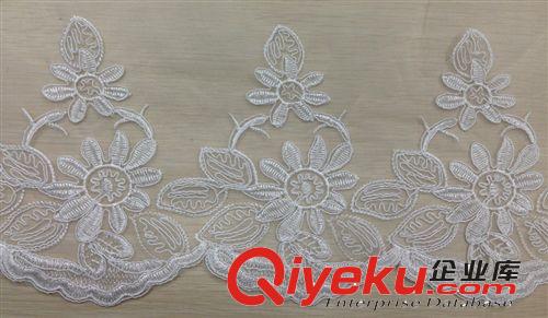 歐根紗刺繡花邊/蕾絲花邊/婚紗花邊現貨供應原始圖片2