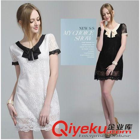 2014新款歐美性感后背細(xì)吊帶金屬扣交叉鏤空無袖純色雪紡連衣裙