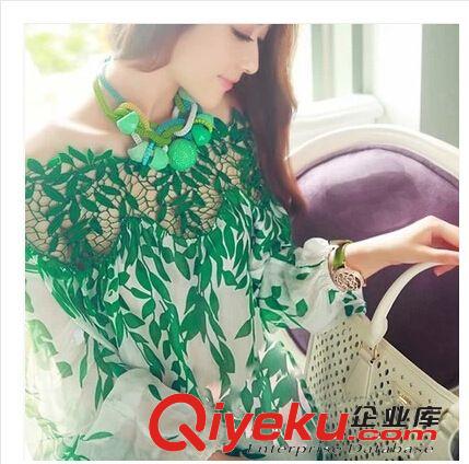 2141歐美時尚+英倫宮廷風收腰顯瘦新款女裝黑色蕾絲蓬蓬裙連衣裙