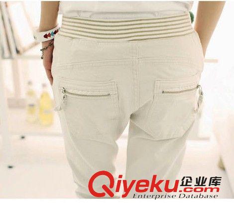 2014夏裝新款女裝純棉韓版休閑褲 修身小腳褲 哈倫褲 百搭女褲原始圖片3