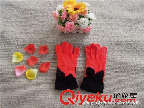 庫存條紋拼色提花手套 保暖加厚手套 成人手套 童裝手套 手套原始圖片3