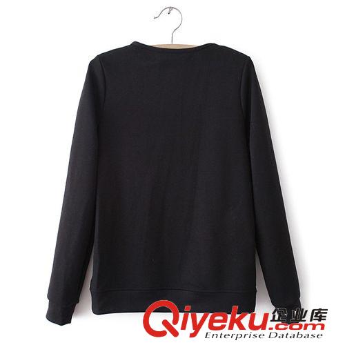 歐美dp2013秋冬新款女式衛(wèi)衣 數(shù)碼立體老虎頭拼皮印花套頭T恤原始圖片2