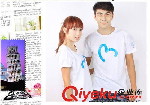 情侶裝夏裝 短袖情侶T恤 情侶裝短袖t恤批發 韓版情侶裝 Q815原始圖片3