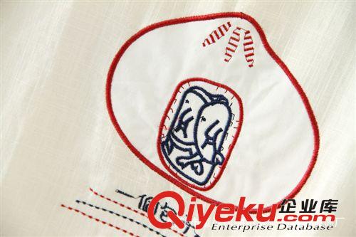 2014秋裝新款森女系卡通刺繡寬松百搭長袖棉麻T恤打底衫女原始圖片3
