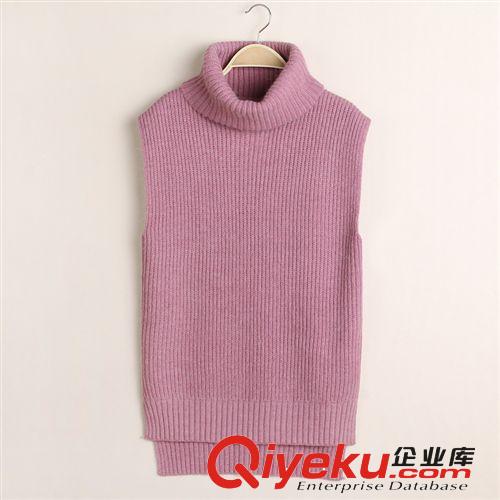 好質(zhì)量韓國(guó)代購(gòu)免毛背心 現(xiàn)貨無(wú)袖背心 毛衣背心 前短后長(zhǎng)背心原始圖片2