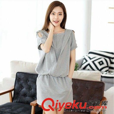 韓國代購2014新款夏裝女蕾絲拼接百搭吊帶露肩娃娃衫襯衫