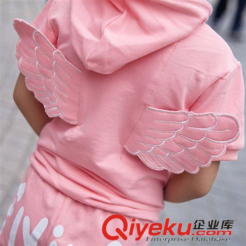 BJYG1603 夏季親子裝 母女裝 連帽T恤休閑套裝 媽媽裝原始圖片3