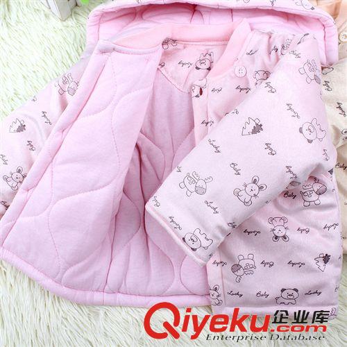 嬰之友嬰兒棉服寶寶外出服新生兒外套冬季加厚款棉襖套裝原始圖片2
