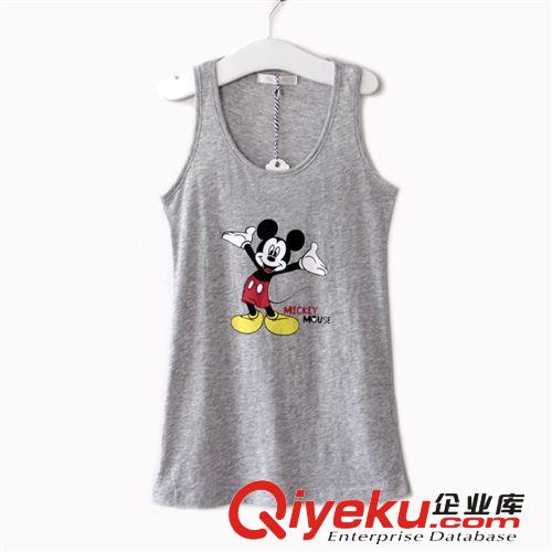 K1000夏季 韓版童裝 男童女童米奇條紋純棉小孩衣服兒童背心原始圖片2