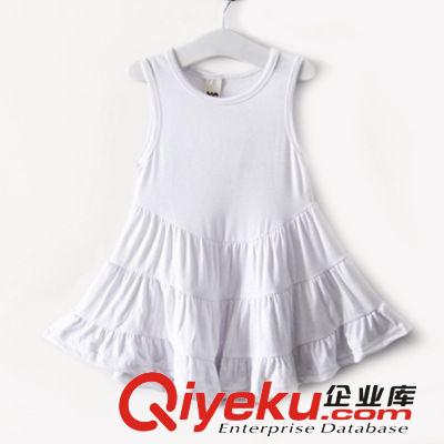 ML03夏季新款 外貿(mào)原單韓版童裝 背心裙百褶連衣裙休閑女童純棉裙原始圖片3