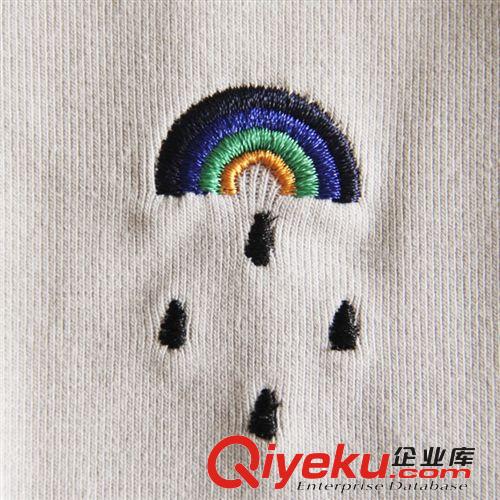 8764 童裝 秋裝新款兒童彩虹刺繡打底褲韓版童褲長(zhǎng)褲 廠家批發(fā)原始圖片2