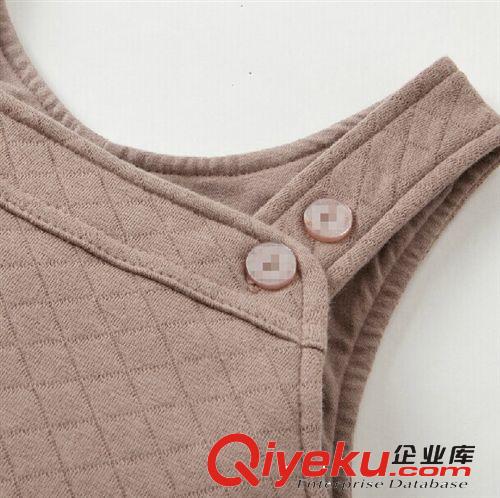男女童裝寶寶背帶褲嬰幼兒高腰護(hù)肚褲開(kāi)檔春秋冬裝全棉菱形空氣層原始圖片3