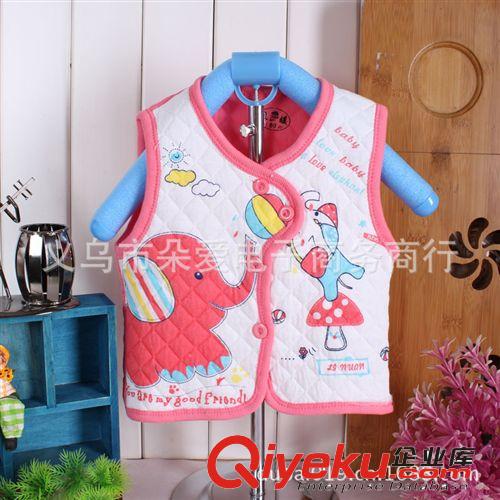 寶寶用品秋新款寶寶小象馬甲背心嬰幼兒馬甲保暖棉馬甲 童裝批發(fā)原始圖片2