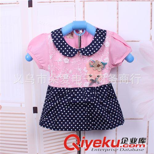 2014夏季新款 女童裙子 女寶寶點(diǎn)點(diǎn) 小兔子連衣裙 童裙批發(fā)原始圖片3