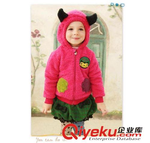 2014秋冬款珊瑚絨加厚外套 兒童棉衣服上衣 外貿韓版品牌童裝批發原始圖片3
