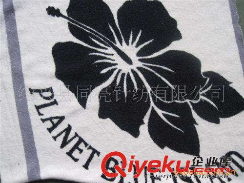 供應印花全棉割絨毛巾布，色織彩條毛巾布原始圖片2