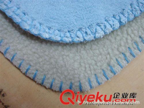 專業(yè)生產(chǎn)288F單面珊瑚絨復(fù)合羊羔絨鎖邊禮品毛毯 可單加工原始圖片2