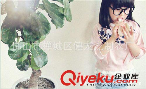 夢(mèng)芝靈品牌童兩件套 小衛(wèi)衣精致繡花+全棉定制花邊童T恤MZ1519原始圖片2