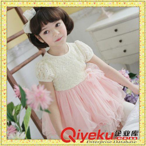 夢(mèng)芝靈！奧代爾玫瑰花網(wǎng)紗女童連衣裙新品 韓國(guó)童裙品質(zhì)童裝1352原始圖片3