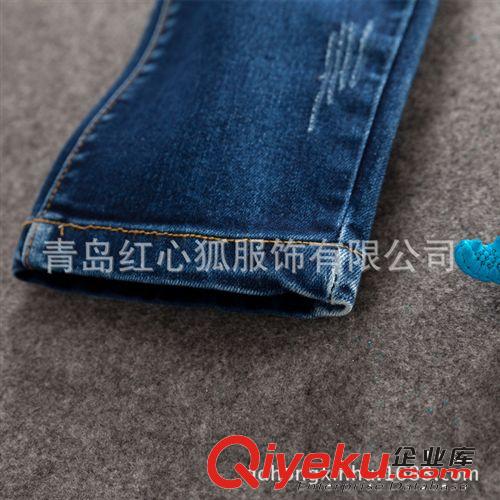 廠家直銷秋季新款外貿(mào)男女褲子批發(fā) 韓版兒童運動休閑牛仔套褲裝