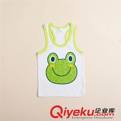 【伙拼】外貿(mào)廠家直銷(xiāo)2014夏季時(shí)尚新款14色童背心超酷卡通童背心原始圖片2