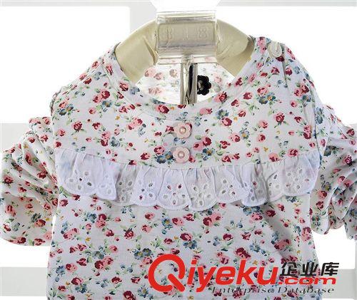 2014新款嬰童內(nèi)衣套裝童雨 73-90竹纖維碎花肩開內(nèi)衣兩件套 1204原始圖片2
