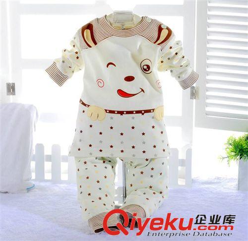 2014新款童內(nèi)衣伊葉子純棉小狗肩扣內(nèi)衣套裝 童內(nèi)衣套裝原始圖片2
