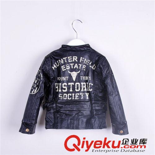 YLT廠家直銷伊寶韓版精品批發(fā)兒童字母皮衣外套虧本清倉原價68元原始圖片2