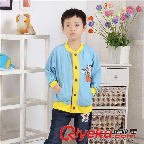 秋款童裝 時尚男女童兒童印花全棉童棒球服外套 童衛衣 廠家直批原始圖片2