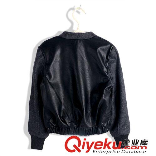 童裝男童皮衣春秋兒童毛呢拼接皮夾克寶寶休閑薄外套WD1806