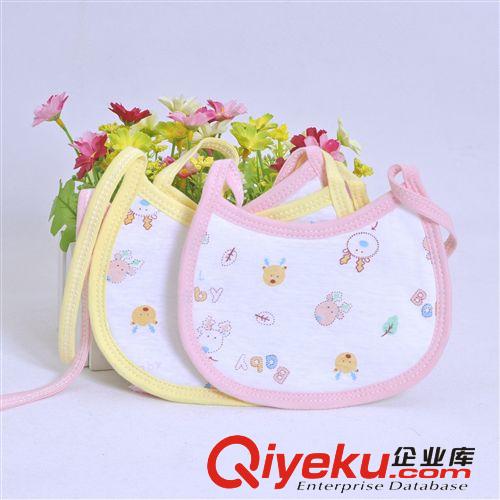 廠家直銷安琪娃新生兒純棉圓邊口水巾寶寶圍嘴圍兜精裝^BB09-01原始圖片3