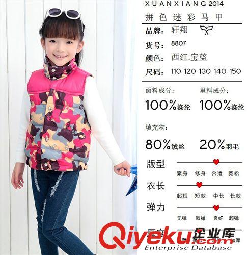 14廠家直銷冬季新爆款兒童羽絨馬甲批發(fā)外穿迷彩優(yōu)質(zhì)外貿(mào)羽絨馬甲原始圖片3