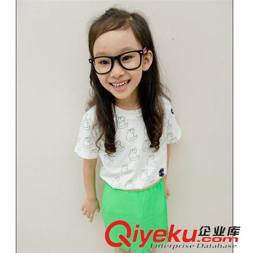 三人行童裝批發(fā)廠家直銷 2014夏裝新款兒童時尚可愛女童半身裙原始圖片3