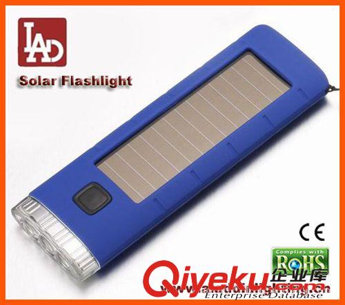 環保便攜USB充電功能LED太陽能手電筒原始圖片2