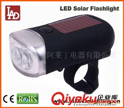 多功能節能環保手搖發電LED太陽能自行車燈，塑料手電筒