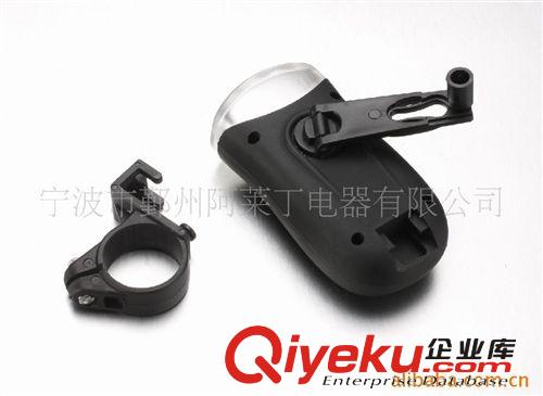 多功能車用手搖發電LED太陽能手電筒(自行車燈）原始圖片2