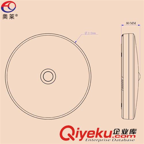 即將推出AUROLITE/奧萊 AC0024 LED紅外感應人體感應吸頂天花燈原始圖片3