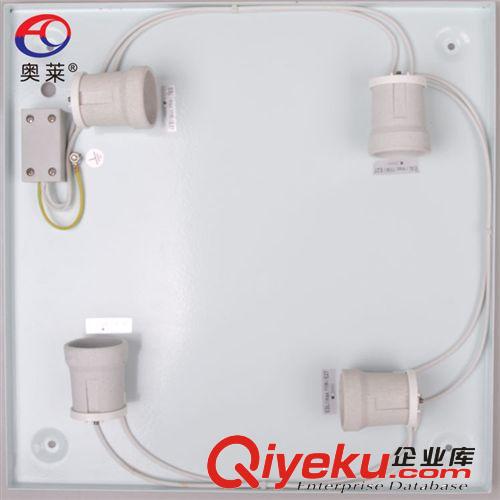 AUROLITE/奧萊 AJ-0001-D1 電鍍工藝鉻色四頭方底天花燈原始圖片2