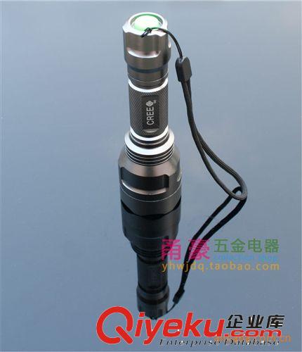JY C8 CREE Q5 超強(qiáng)遠(yuǎn)射王強(qiáng)光手電筒 五檔銀色c8白光手電原始圖片2