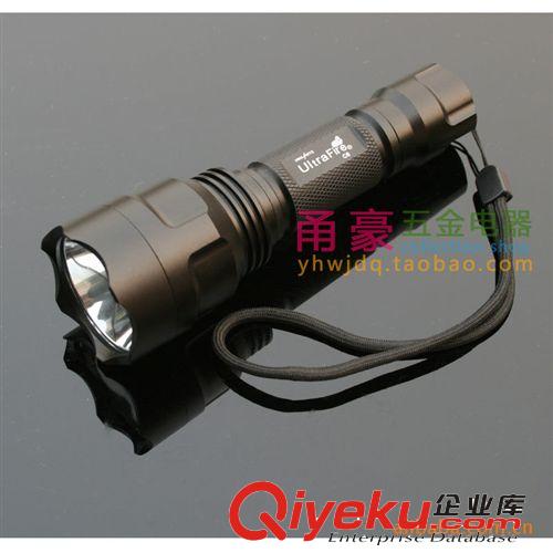 JY C8 CREE Q5 超強(qiáng)遠(yuǎn)射王強(qiáng)光手電筒 五檔銀色c8白光手電原始圖片3