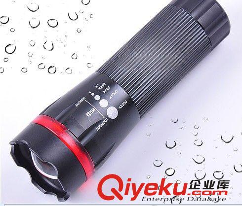 JY C8 CREE Q5 超強遠射王強光手電筒 五檔黑色c8藍光手電