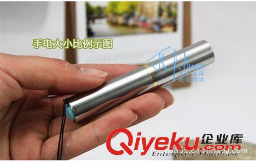 廠家直銷袖珍手電筒 迷你手電筒 不銹鋼強光手電筒便攜式防水手電原始圖片3