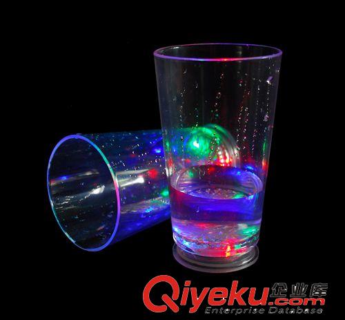 發光七彩閃光大冰晶杯  創意 酒吧/KTV/夜店專用用品 塑料禮品