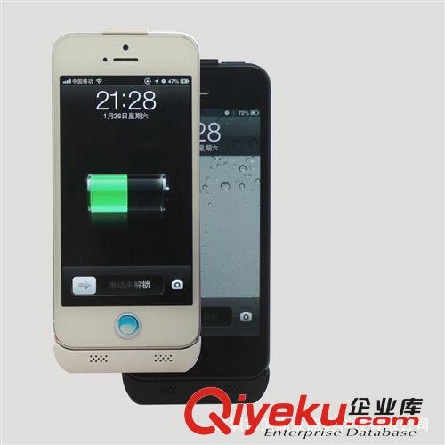 廠家現貨超薄IPHONE5背夾電池 外掛電池 IPHONE5后蓋電池2200毫安原始圖片2
