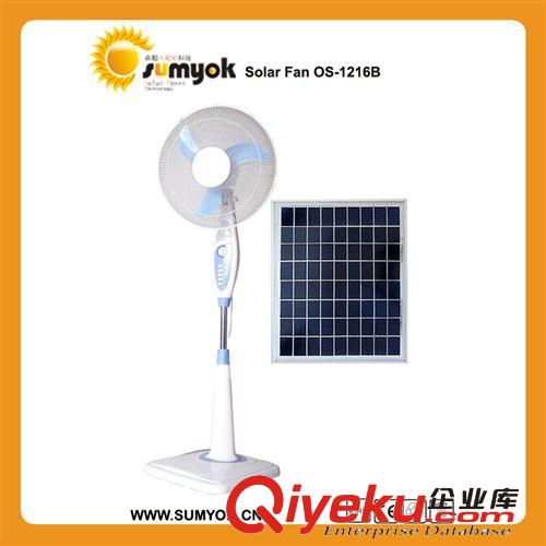 2014新款 OS-1216B 16寸太陽能臺式風扇 輕便易攜 戶外風扇原始圖片3