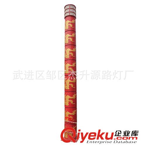 廣場景觀燈 不銹鋼景觀燈 道路照明 紅色龍圖案燈柱  {gx}節(jié)能原始圖片2