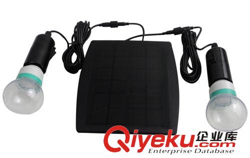 太陽能雙球泡燈 2PCS球泡燈 20LED*2  6V 2.5W太陽能板充電原始圖片2