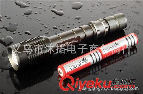 響尾蛇強(qiáng)光手電筒 LED伸縮手電筒T6燈泡伸縮變焦遠(yuǎn)射白黃光原始圖片3
